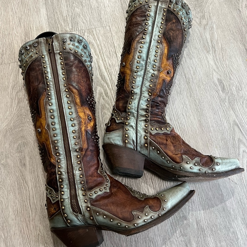 Dan Post Natasha Studded Boots Size 7